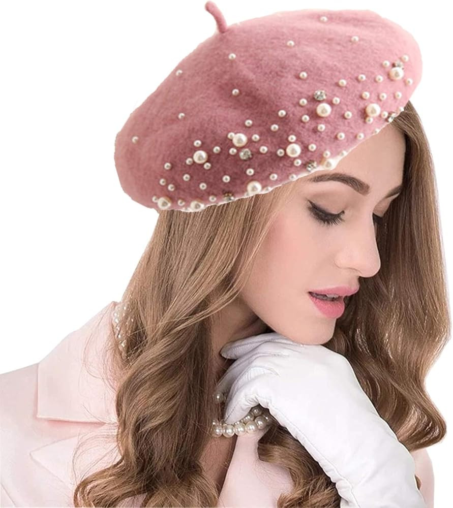 seven wolves Wool Beret Women's Beret Hat French Style Beanie Hats Fashion Ladies Beret Caps Outd... | Amazon (US)