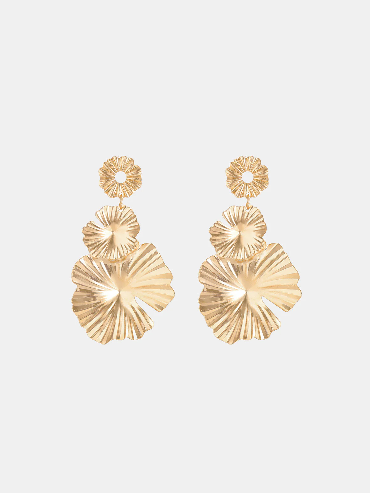 Petal-Inspired Layered Earrings | Commense