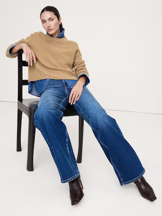 Midweight Cashmere Crew-Neck Sweater | Banana Republic (US)