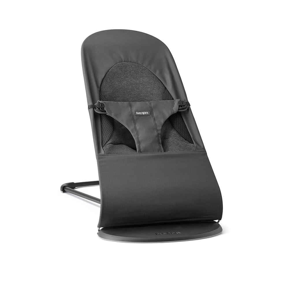 BabyBjörn Bouncer Balance Soft Woven/Jersey, Tri-Fabric, Dark Grey | Amazon (UK)
