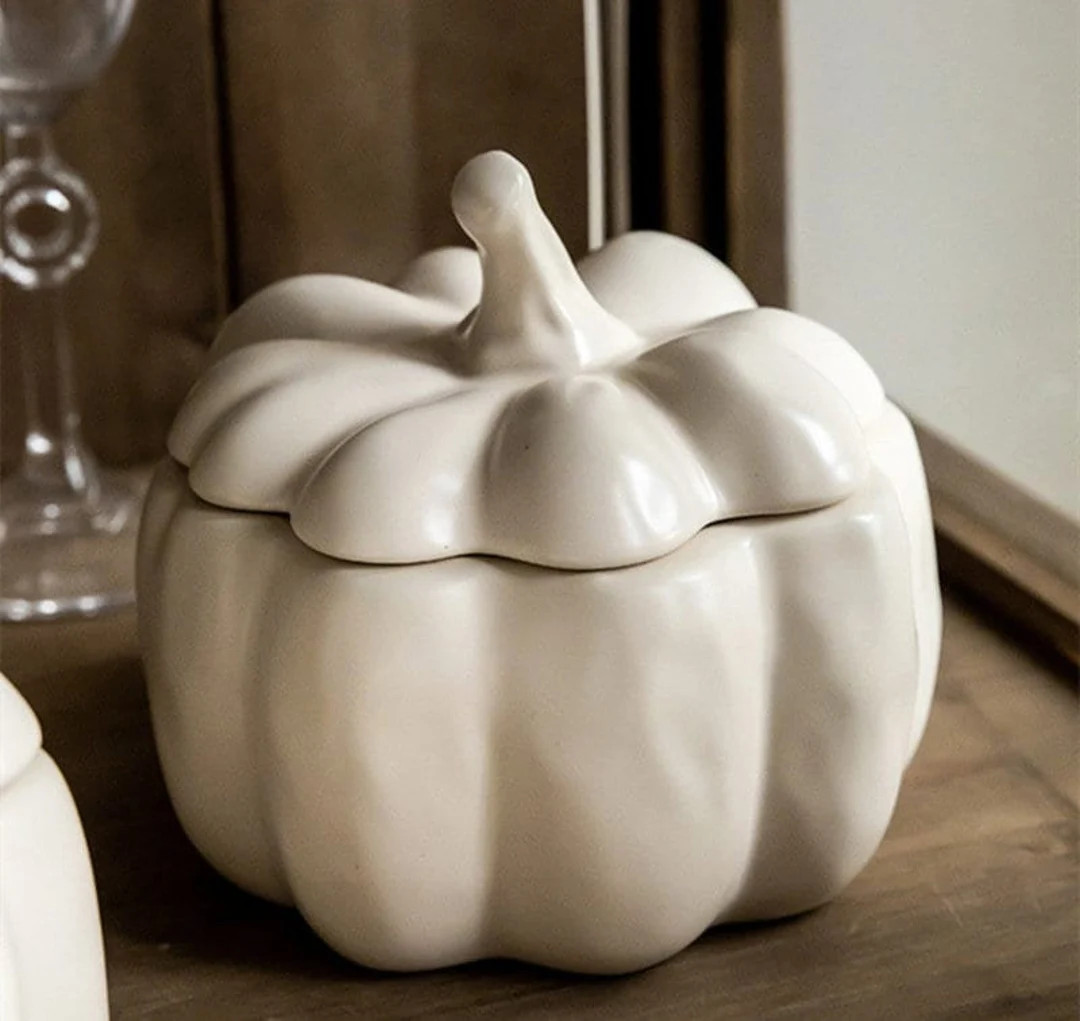 Ceramic Pumpkin Bowl with Cover  (Fall collection) | Etsy (US)