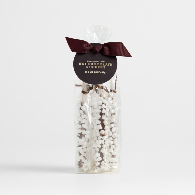 Marshmallow Hot Chocolate Stirrers + Reviews | Crate & Barrel | Crate & Barrel