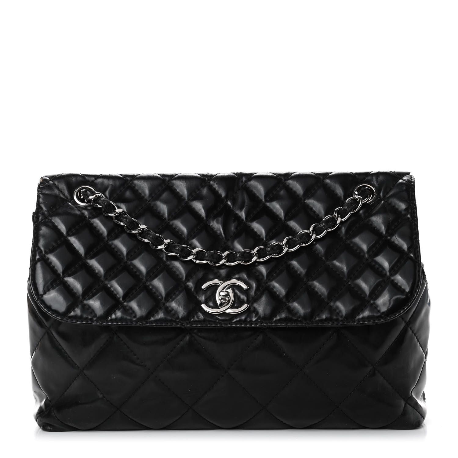 CHANEL

Vinyl Quilted In the Business Flap Bag Black | Fashionphile