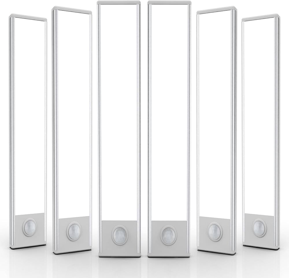 Under Cabinet Lighting, 6 Pack Motion Sensor Light Indoor, Wireless USB Rechargeable Magnetic Clo... | Amazon (US)