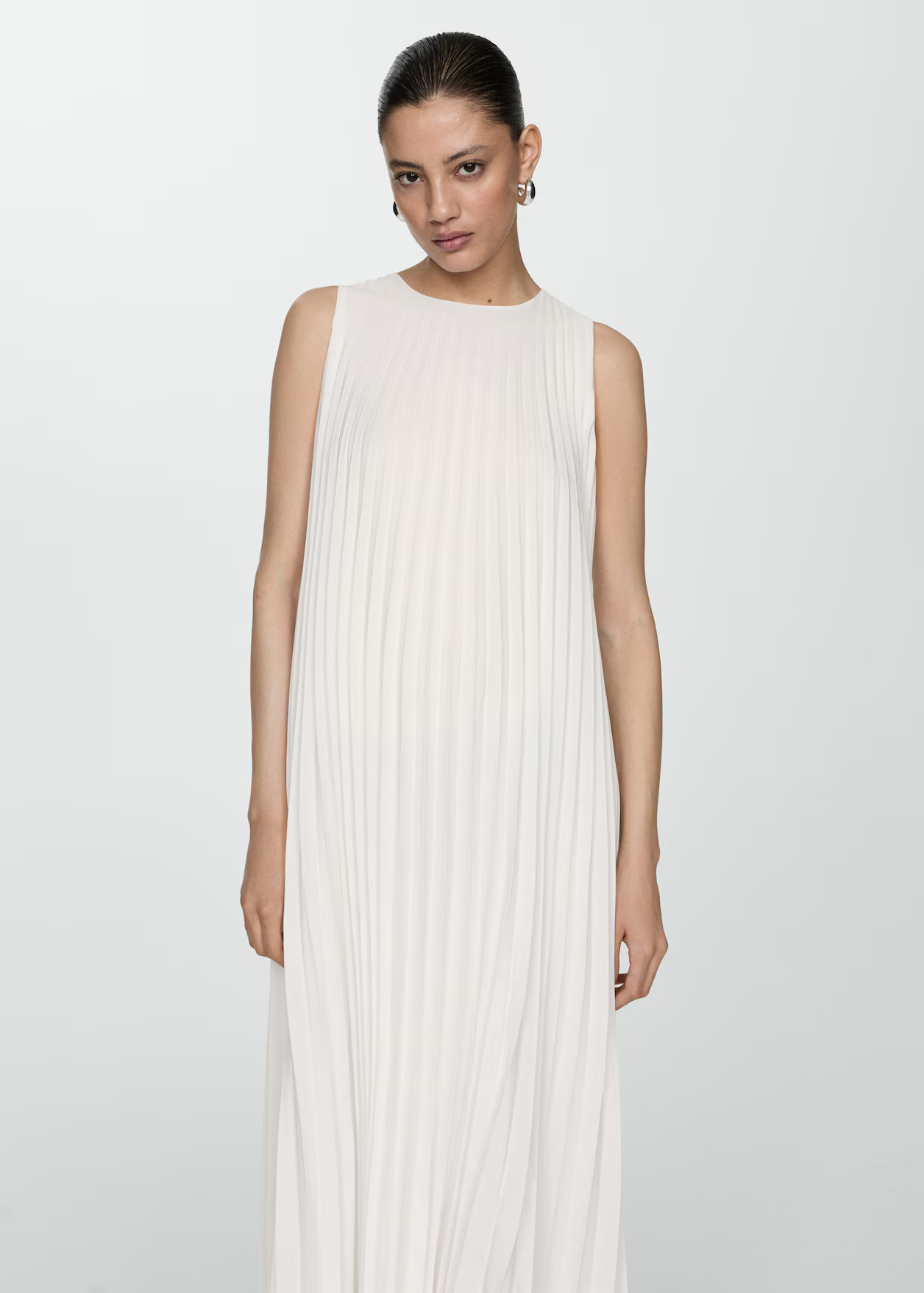 Pleated A-line dress - Woman | MANGO USA | MANGO (US)