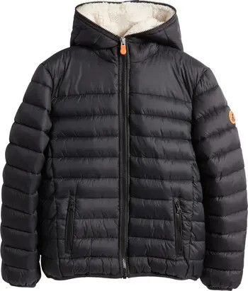 Kids' Lemy Faux Fur Lined Hooded Quilted Jacket | Nordstrom