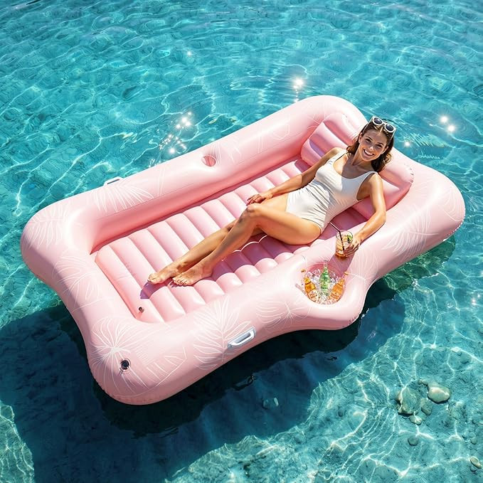 HeySplash Inflatable Tanning Pool Lounger Float, Suntan Tub for Adults, Blow Up Sunbathing Pool w... | Amazon (US)