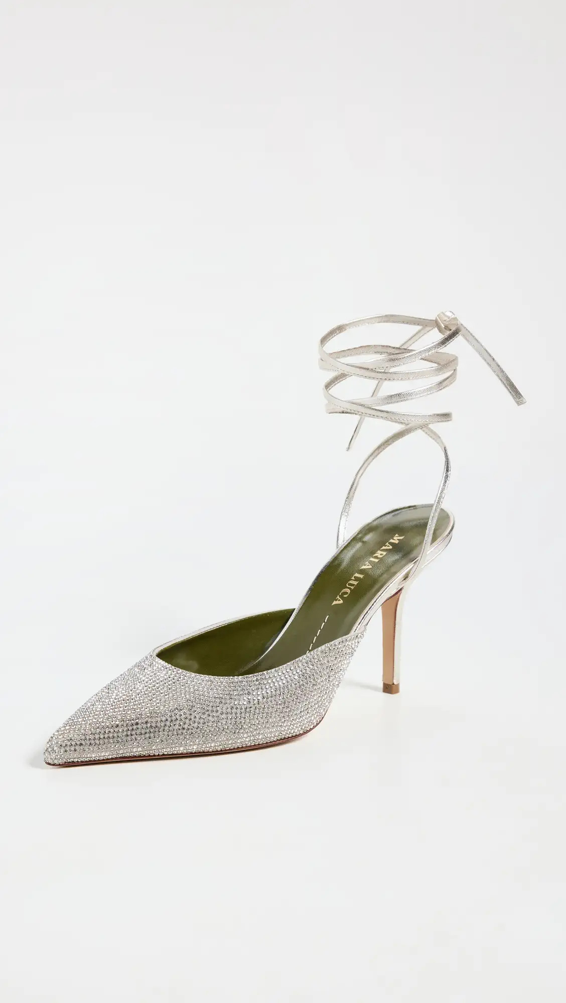 Maria Luca Gala Strass Lace Up Pumps | Shopbop | Shopbop