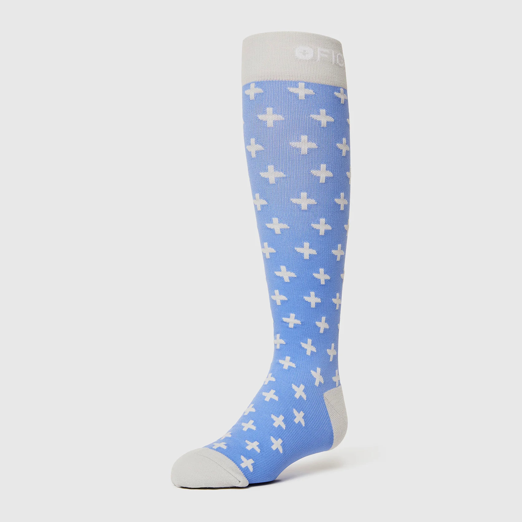 Women's Repeat Cross Compression Socks  - Cross/Ceil Blue · FIGS | FIGS