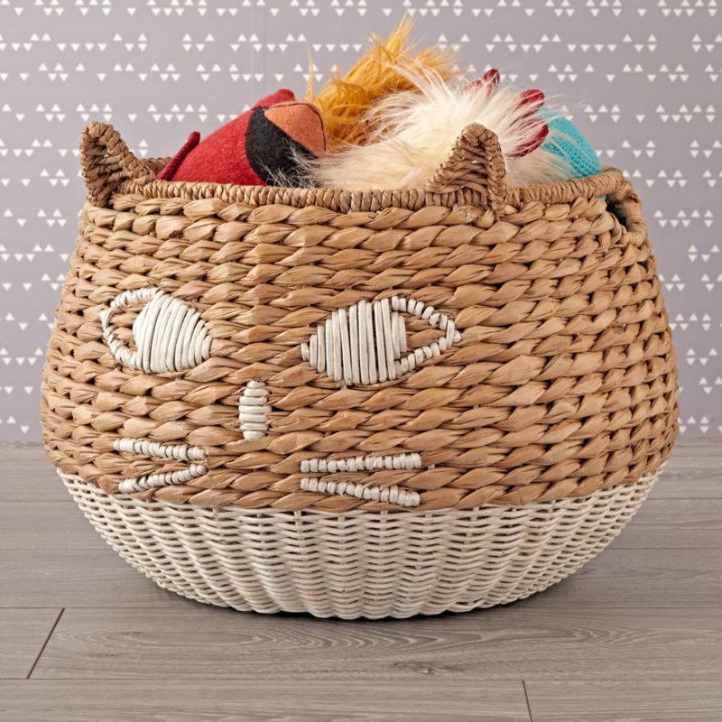 Woven Cat Basket + Reviews | Crate and Barrel | Crate & Barrel