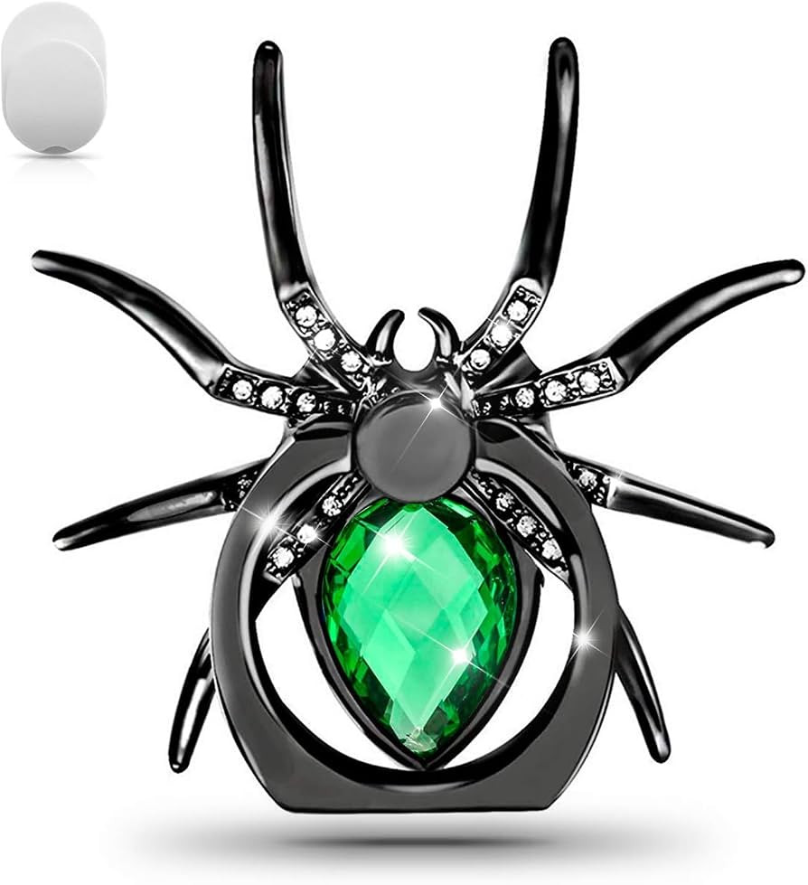 Spider Shape Mobile Ring Holder Stand, 360 Degree Rotation Universal Finger Kickstand with Polish... | Amazon (US)