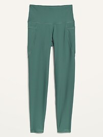 High-Waisted PowerSoft 7/8-Length Side-Pocket Leggings For Women | Old Navy (US)