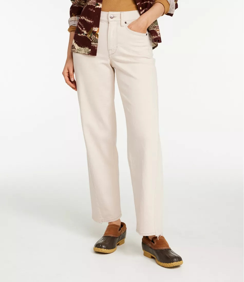 Women's Signature 1912 Premium Jeans, High-Rise Barrel Ankle | L.L. Bean