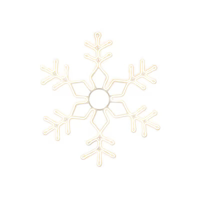 GE 28-in Hanging Snowflake Ornament with White LED Lights Lowes.com | Lowe's