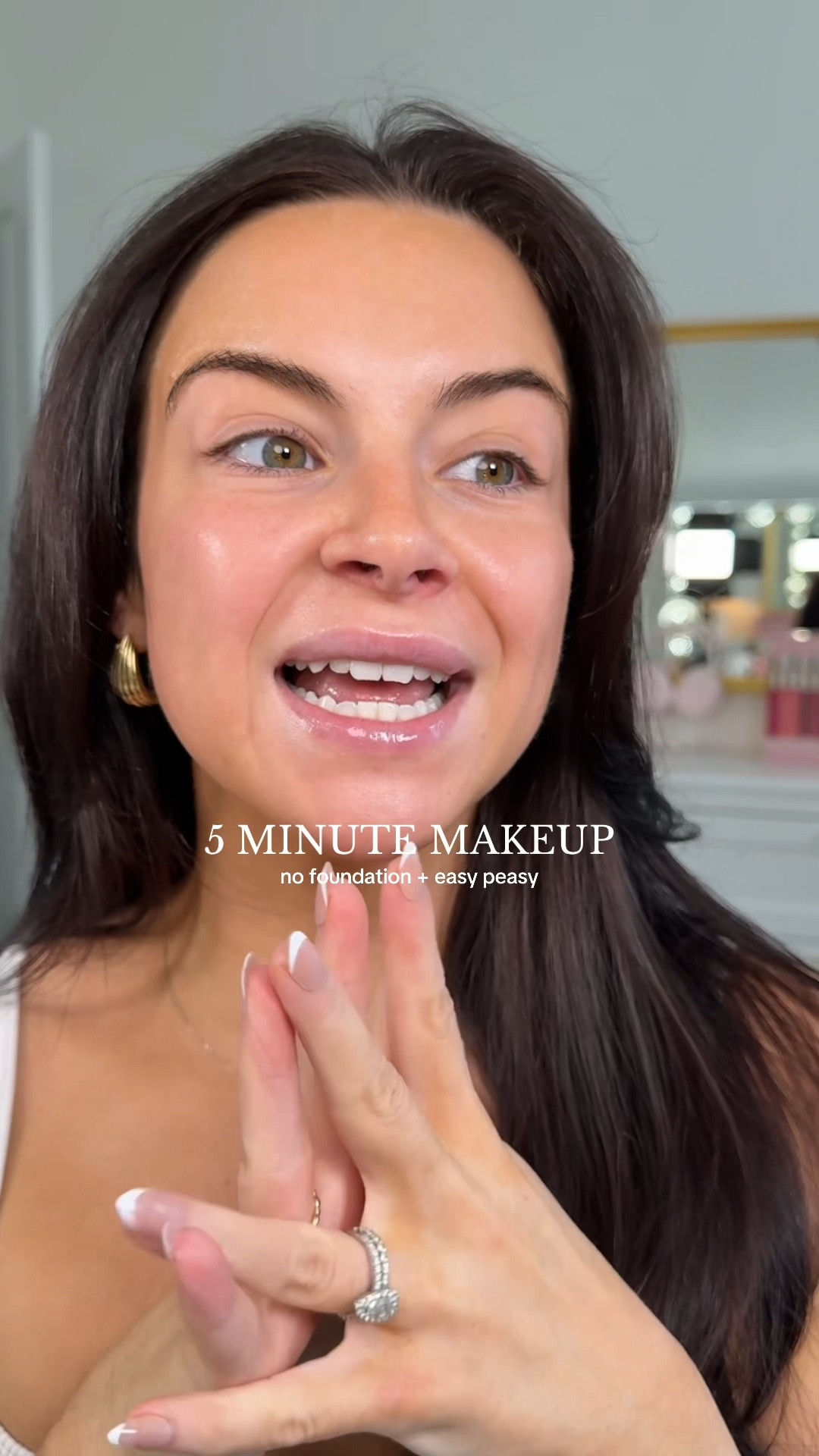 5 minute makeup 🤍 

#LTKmorningroutine #LTKgrwm #LTKBeauty