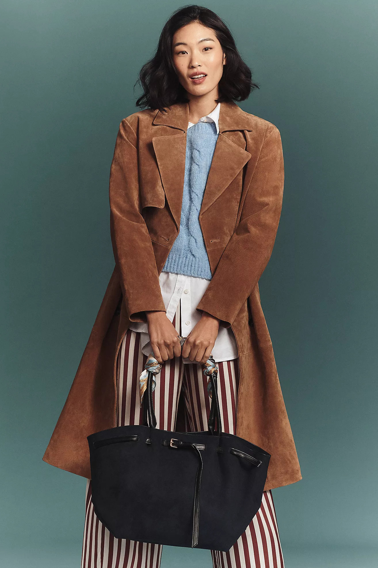 BLANKNYC Suede Trench Coat | Anthropologie (US)