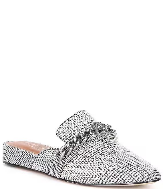 Chelsea Metallic Chain Detail Mules | Dillards