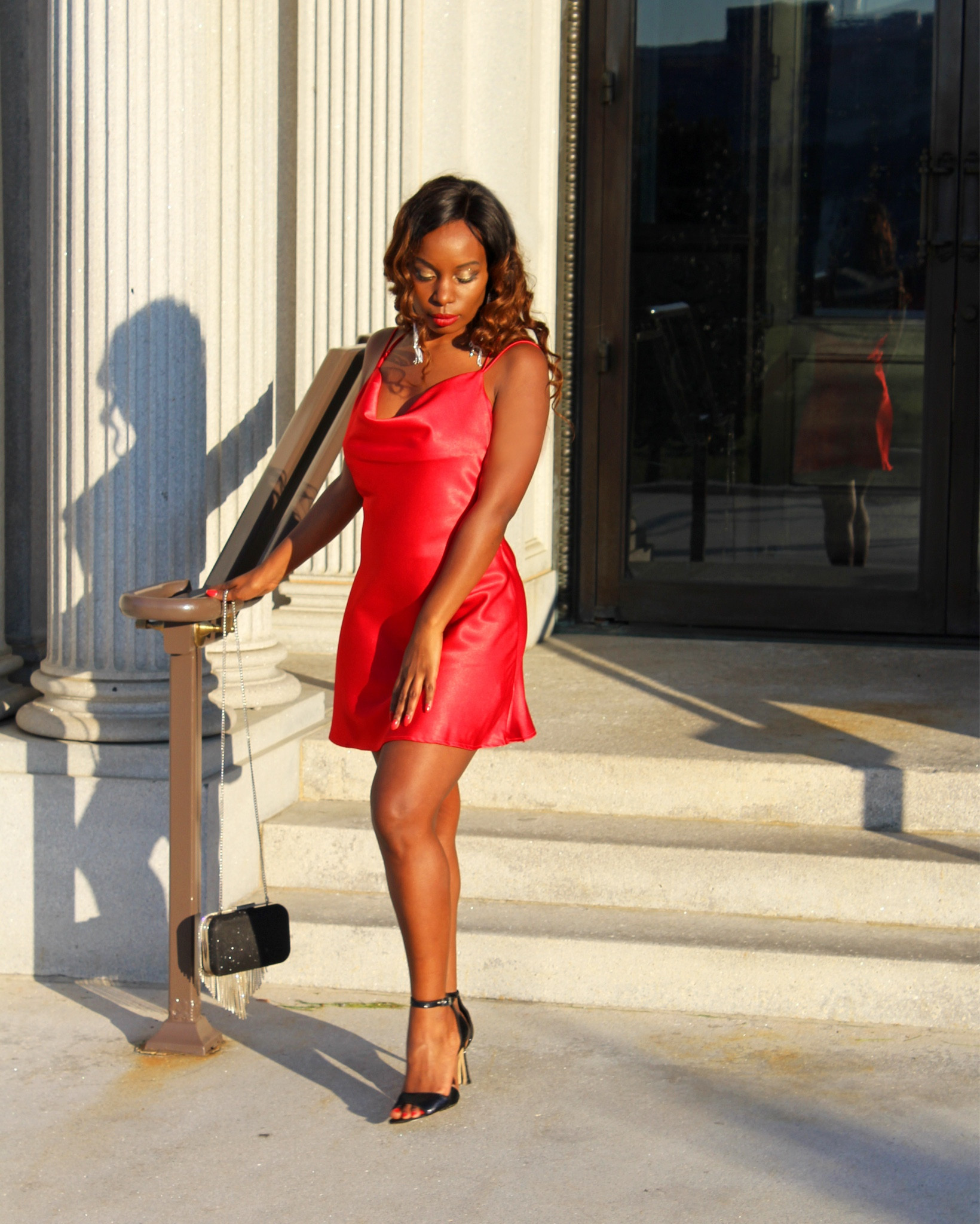 Lady in red is ready for the holiday festivities in this red, satin, mini slipdress. 

#LTKHoliday #LTKootd #LTKSeasonal