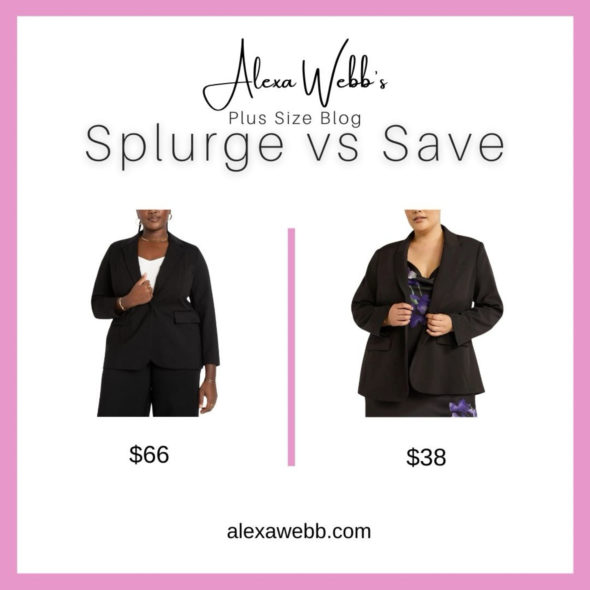 Plus Size Classic Blazer - Splurge vs Save by Alexa Webb #plussize

#LTKPlusSize #LTKWorkwear #LTKStyleTip