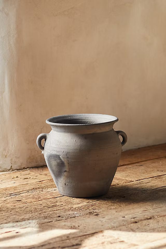 Black Ceramic Splatter Planter, Amphora | Anthropologie (US)