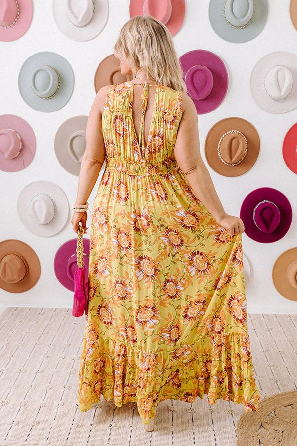 Stay Spirited Floral Maxi Dress Curves | Impressions Online Boutique
