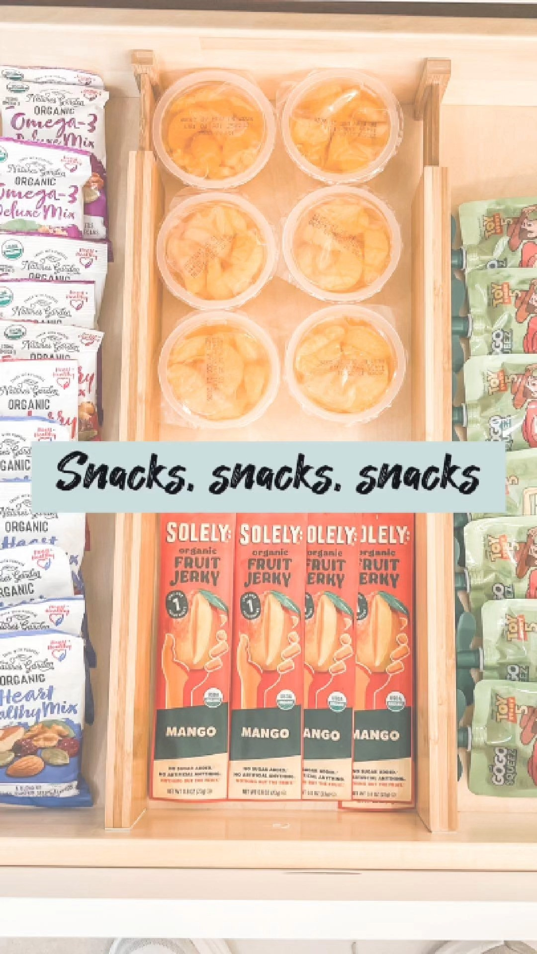 Summer is in full swing - is your pantry still stocked and organized? We love simple bamboo tension dividers for keeping snack drawers in check. We'll happily come over to get your infrastructure set up, but it'll be up to you to keep up with the demand in your household! 

 