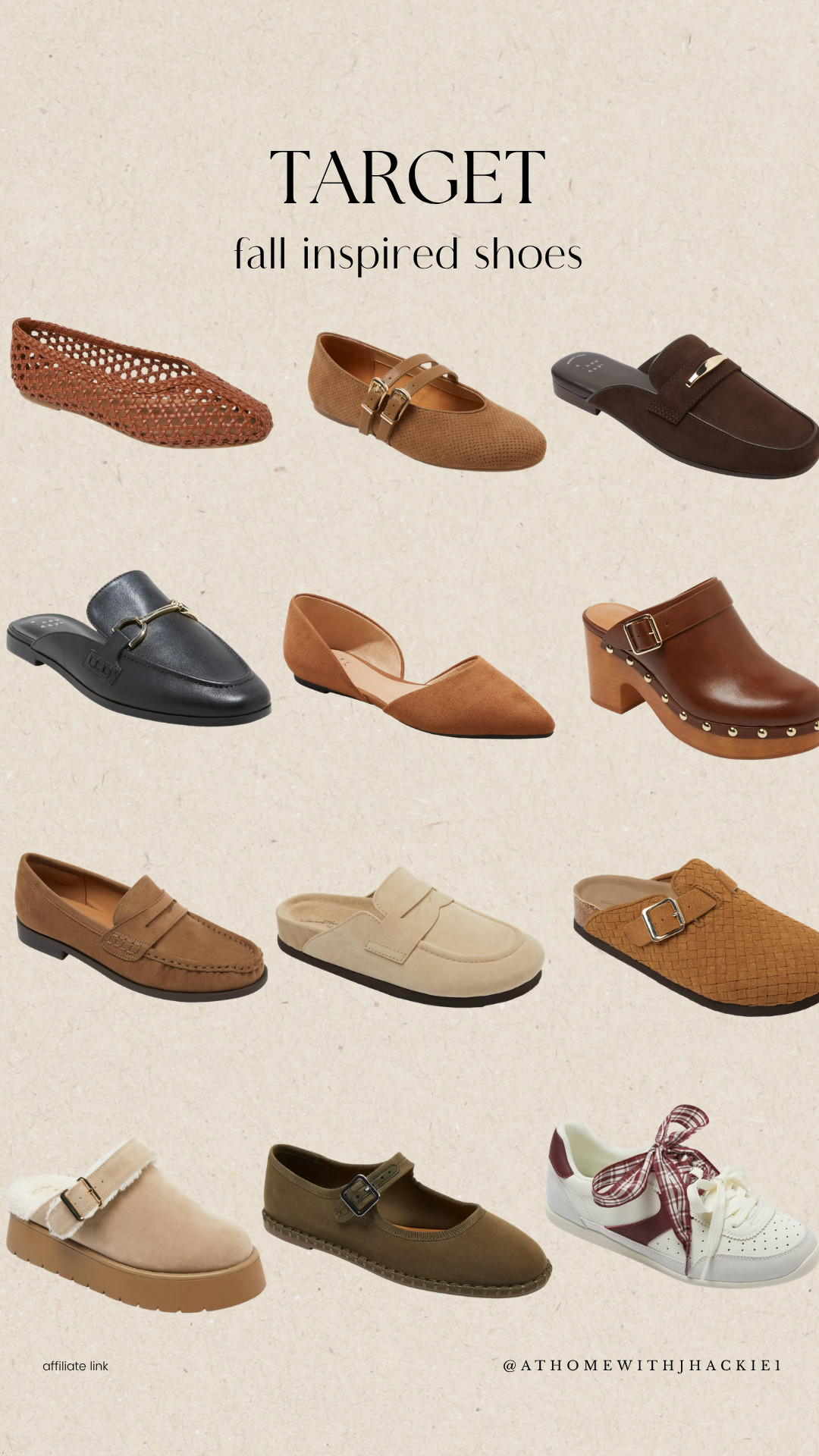 Target fall shoes, Target shoes for women, fall shoes 2026, women’s fall shoes, Target fall fashion, affordable fall shoes, fall flats for women, Mary Jane flats, woven ballet flats, women’s loafers, mule shoes for women, fall clogs, neutral fall shoes, brown shoes for fall, Target shoe finds, Target fashion finds, fall wardrobe essentials, trendy fall shoes

#LTKgrwm #LTKOver40 #LTKBeauty