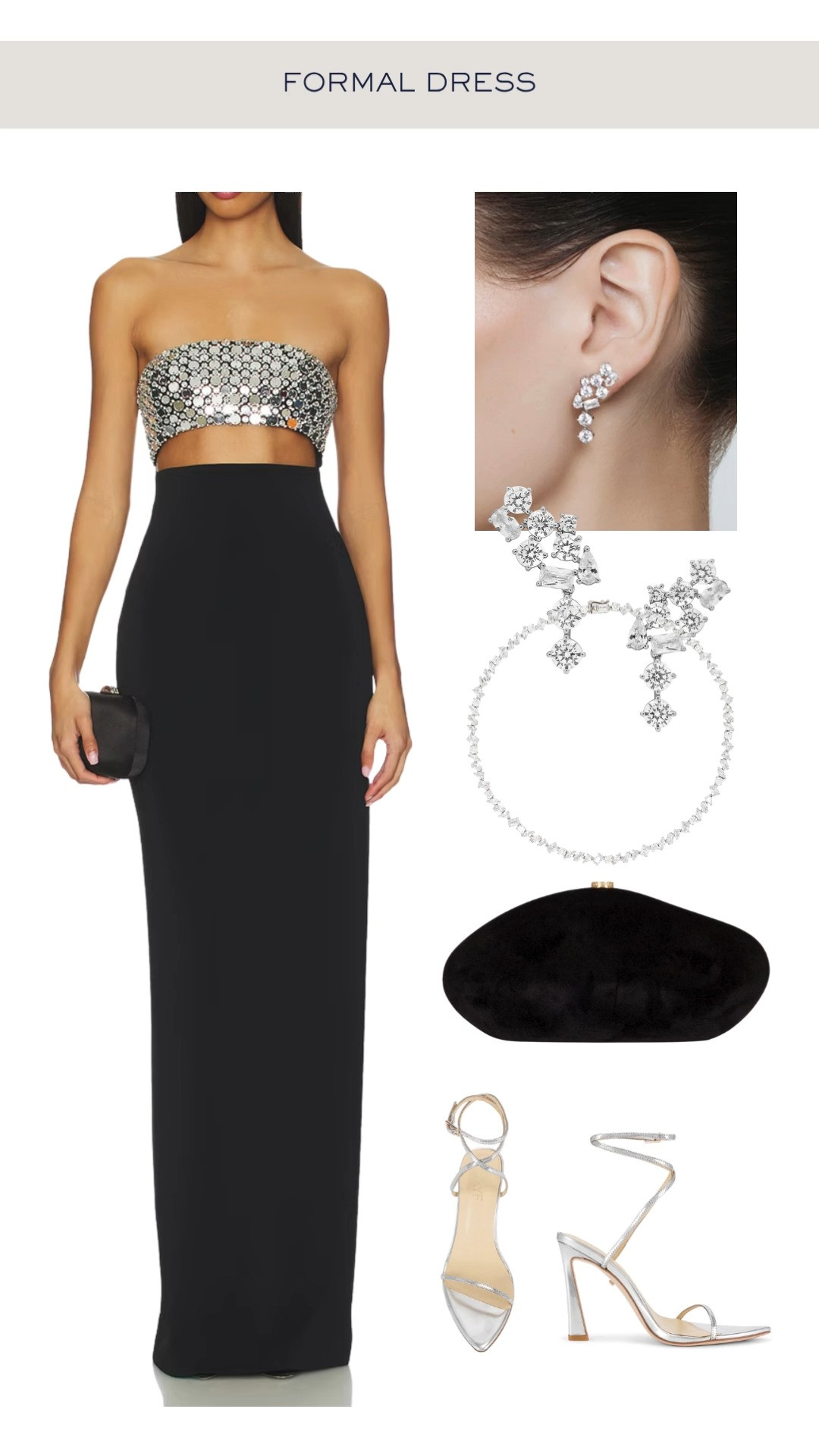 holiday dress, new years dress, formal dress, black tie dress, holiday outfit, NYE outfit, formal holiday wear, long black dress, elegant dress, black tie gown, styled dress, stiletto heels, LBD, black gown, formal long dress, strapless gown, strapless dress, lace dress, bustier dress, revolve dress, champagne dress, gold dress, halter dress, halter gown, sequin dress, formal black tie  

 #LTKdresses #LTKstyletip #LTKholiday