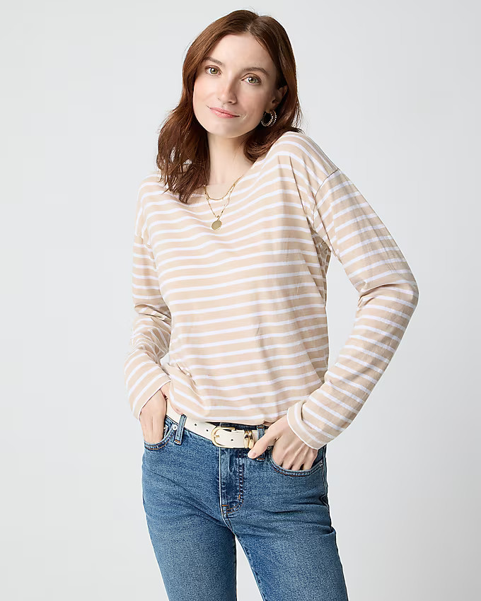 Long-sleeve striped tee | J.Crew Factory