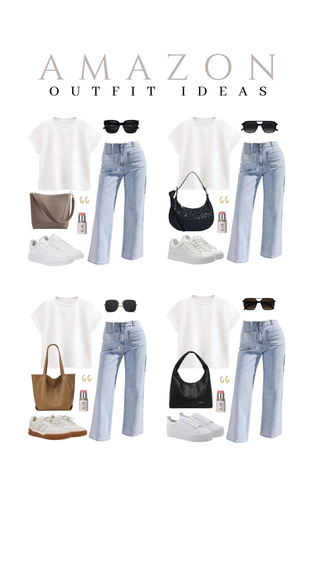 Five new looks with your favorite simple t shirt and jeans that are perfect to wear this season!
ilia multi stick,old earrings set,short sleeve top, wide leg jeans, trendy look, beauty finds, viral products, casual outfit idea, summer finds, how to style, ways to style, summer wardrobe, amazon fashion, affordable style, shoe inspo

#LTKU #LTKSeasonal #LTKStyleTip