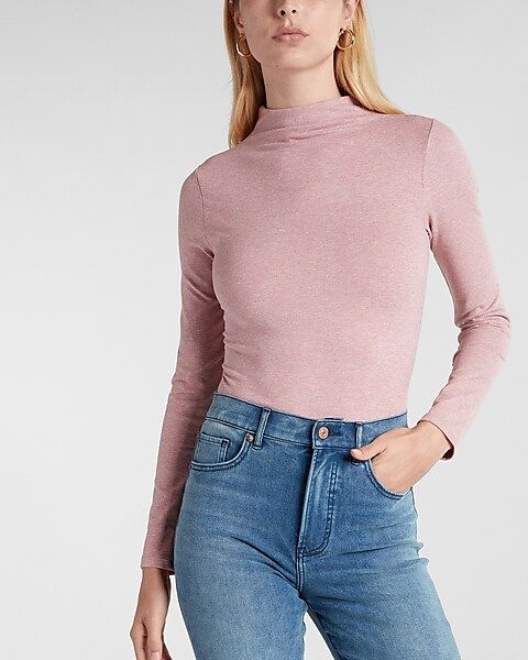 Body Contour Cozy Mock Neck Top | Express