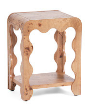 17x13x22 Wavy Burl Accent Table | TJ Maxx