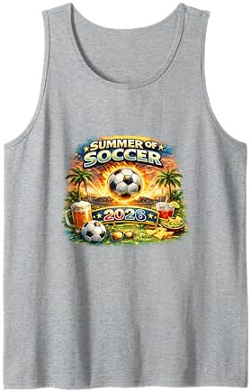 Summer of Soccer 2026 Fan Football Game Day Tropical Tank Top | Amazon (US)