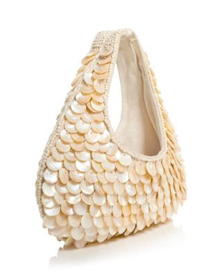 AQUA Shell Embellished Slouchy Hobo Bag - Exclusive | Bloomingdale's Handbags | Bloomingdale's (US)