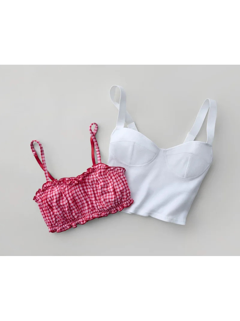 No Boundaries Ruched Woven Bralette, Women's XS-XXXL | Walmart (US)