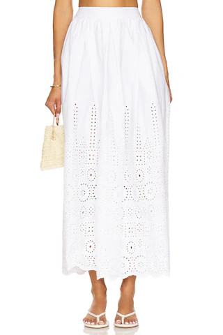 Embroidered Poplin Maxi Skirt
                    
                    Susana Monaco | Revolve Clothing (Global)