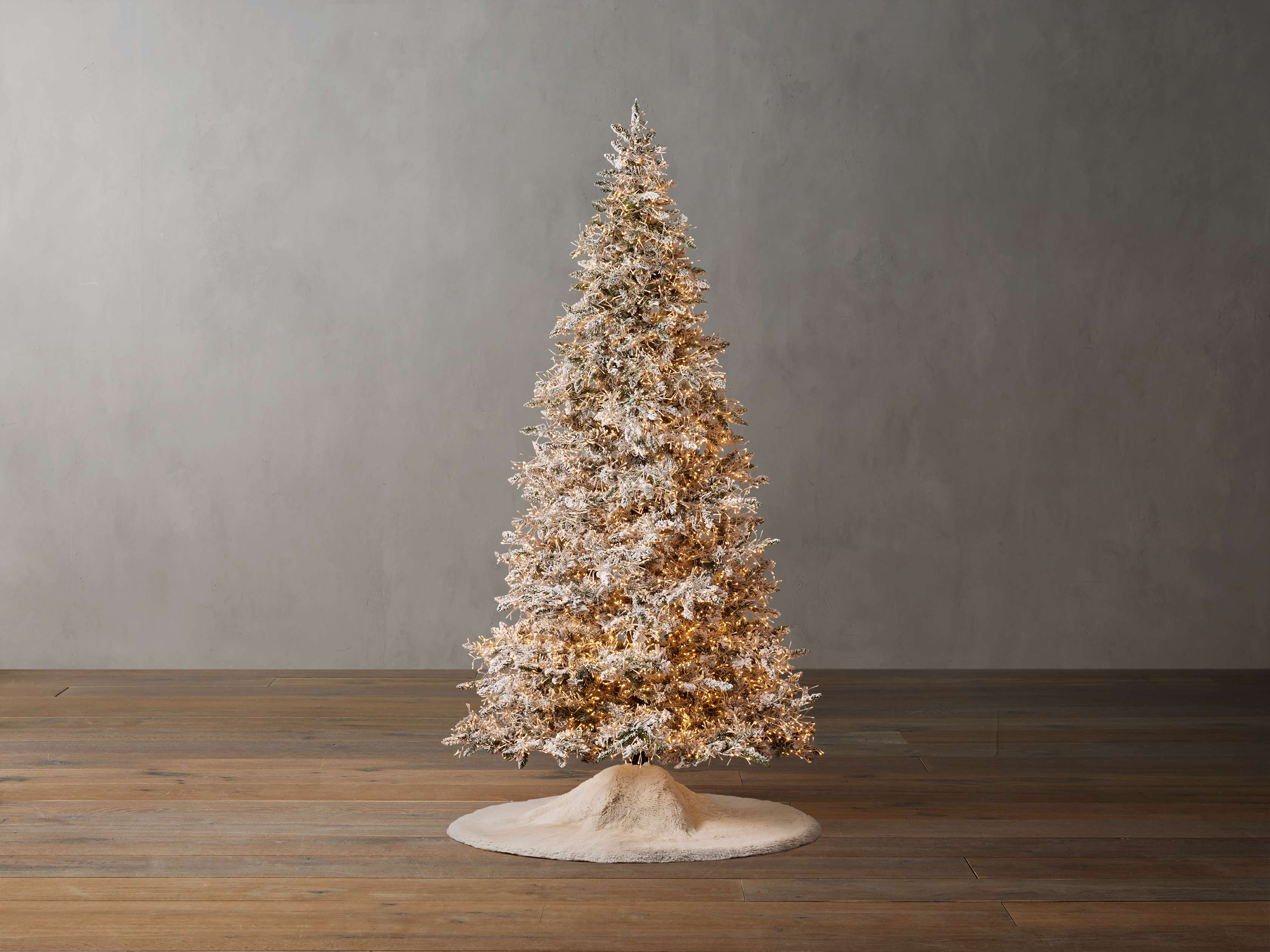 Flocked Wyoming Snow Faux Pine Tree | Arhaus