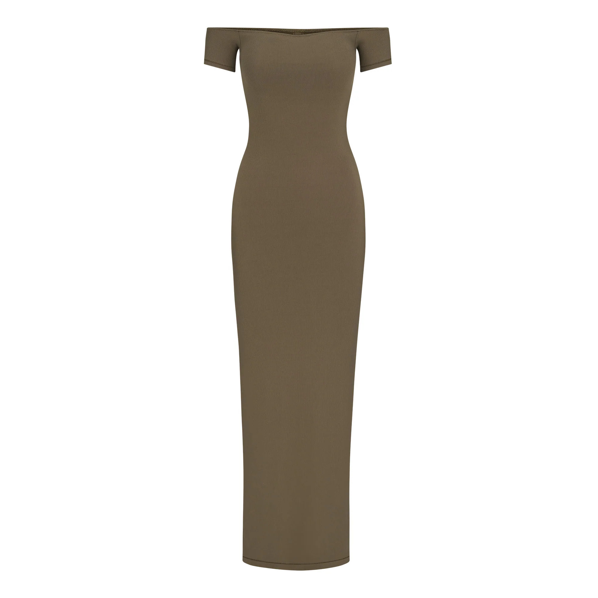 SOFT LOUNGE OFF THE SHOULDER DRESS | SKIMS (US)