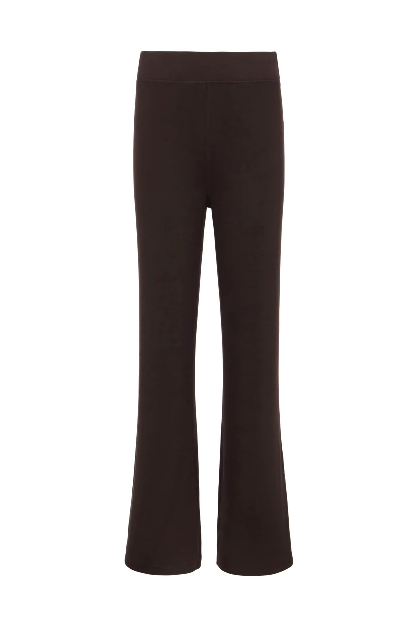 Slinky Rib Streamline Pant | Black | nuuds