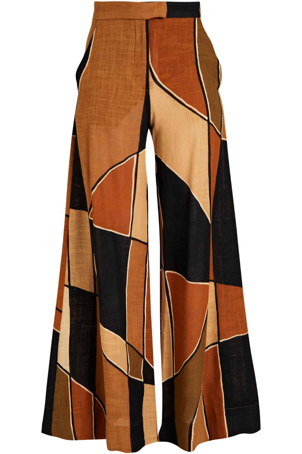 Printed cotton-gauze wide-leg pants | The Outnet (UK and Europe)