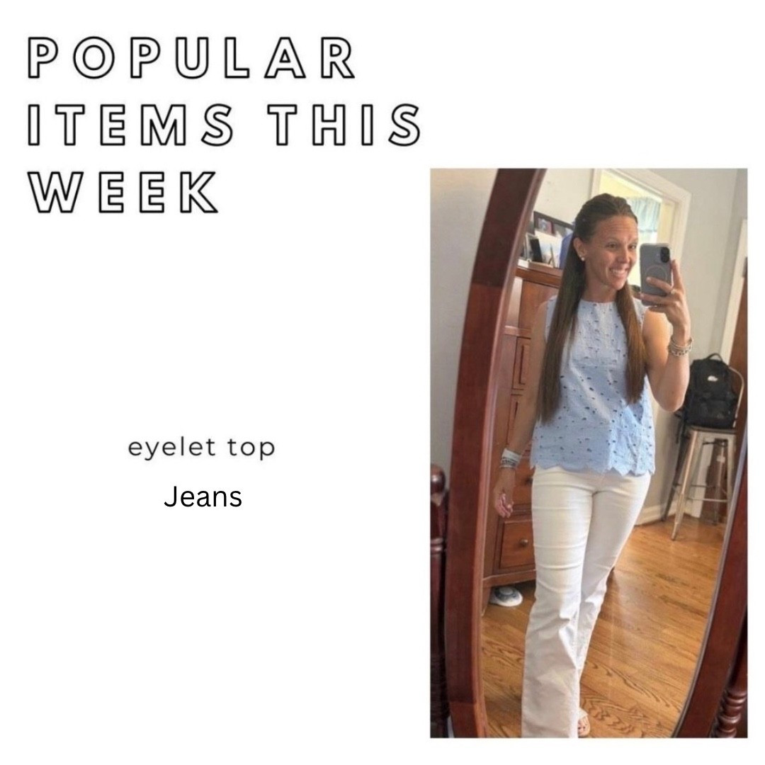 summer outfits - under $20; more colors available; just ordered this top. I am loving it, the fit is great and it looked nice with my flare and skinny jeans.  


#americana #summer #summertop #eyelet #under20 #walmart #teacheroutfit #budgetfriendly #vacationoutfit

#LTKU #LTKOver40 #LTKSeasonal #LTKSaleAlert