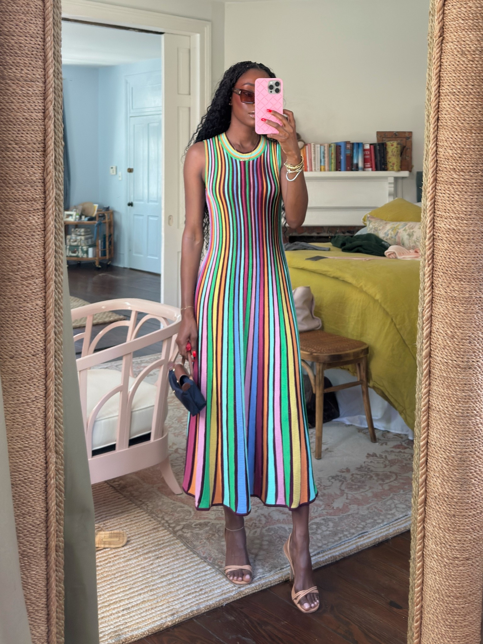 Apparel Tie American Apparel Striped Dress 1960s Mod Striped Knit Shift  Dress  Style Salvage