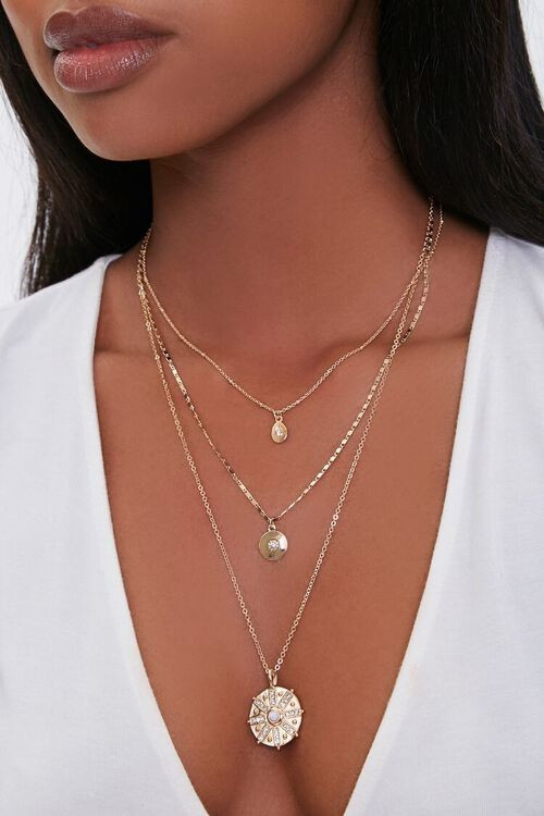 Celestial Pendant Layered Necklace | Forever 21 (US)
