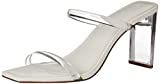 The Drop Women's Avery Square Toe Two Strap High Heeled Sandal, Clear Heel, 9.5 | Amazon (US)