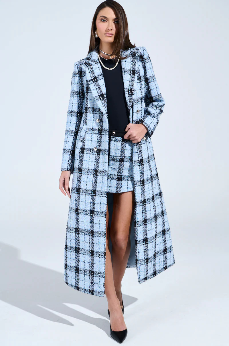 SMOOTH TRANSITION TWEED TRENCH | AKIRA