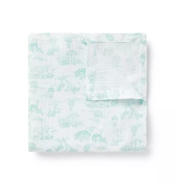 Baby Safari Toile Blanket | Janie and Jack