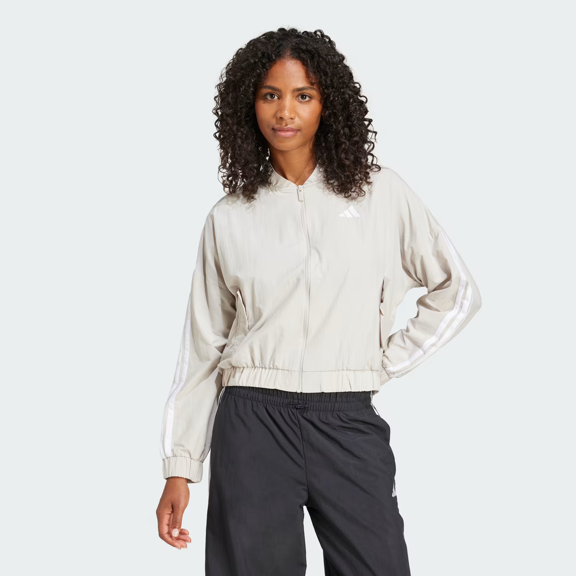 Essentials 3-Stripes Lifestyle Woven Bomber Jacket | adidas (US)