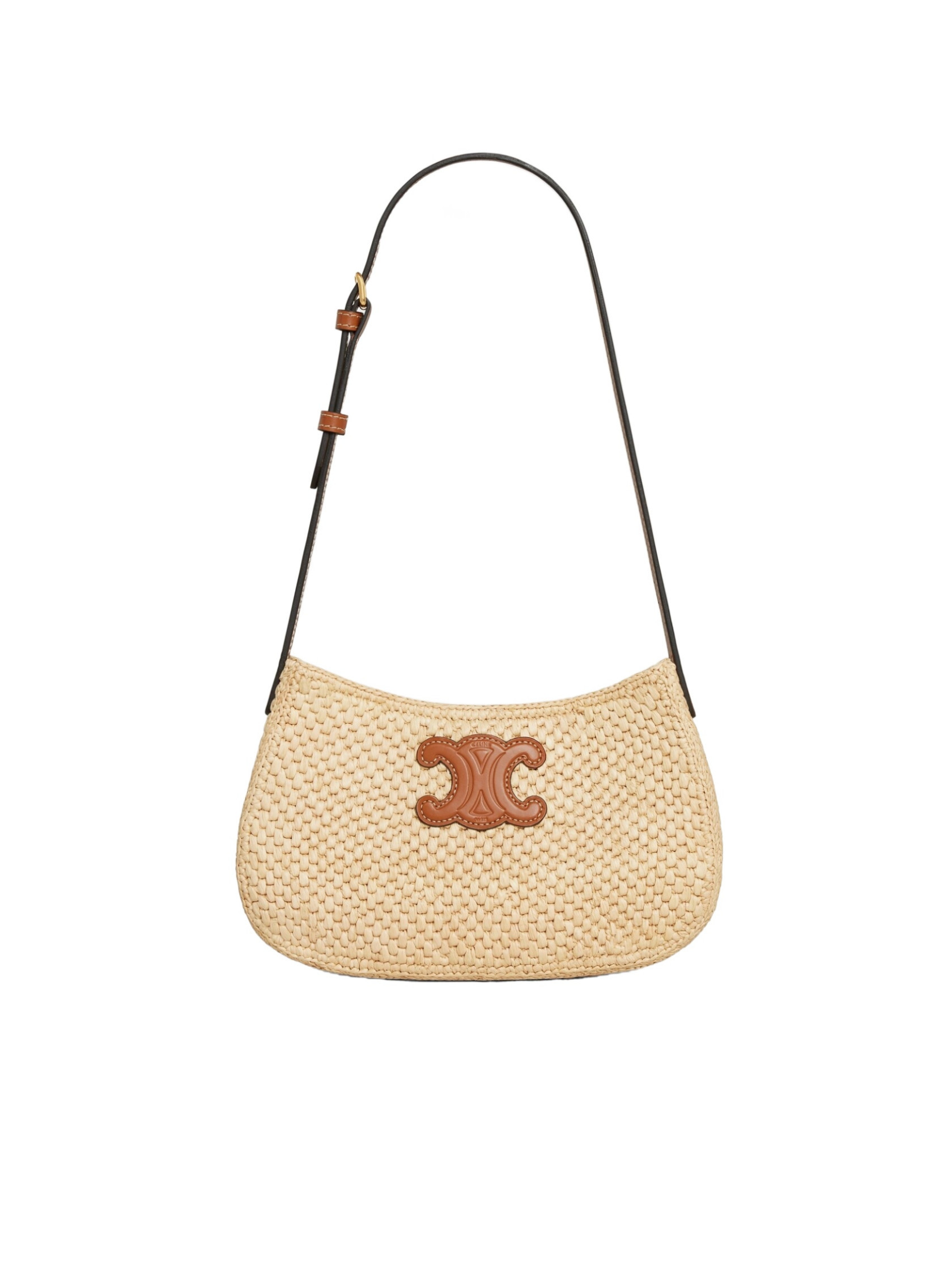 MEDIUM TILLY BAG IN RAFFIA AND CALFSKIN | Senser US