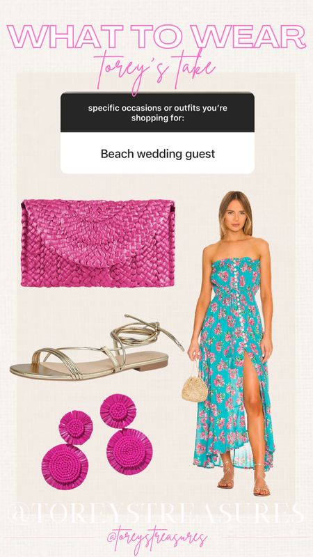 Outfit wedding guest idea for a beach wedding or tropical outfit idea! 

#LTKtravel #LTKFestival #LTKGala