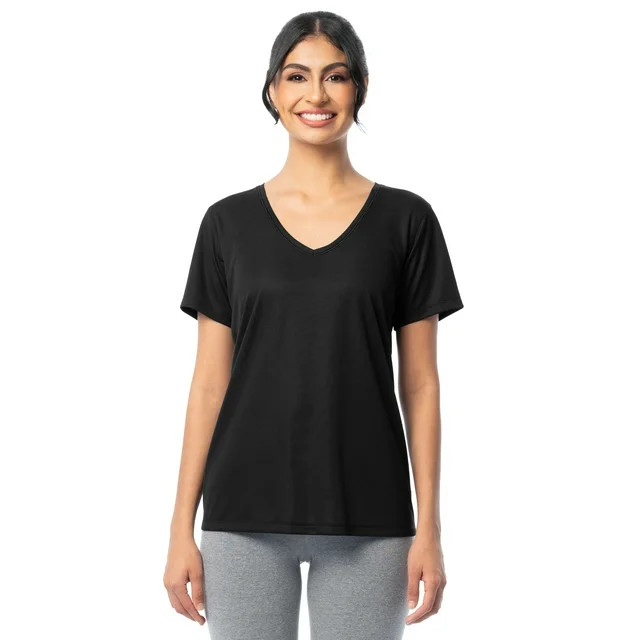 Athletic Works Women's and Women's Plus Core Active V-Neck T-Shirt, Sizes XS-4X | Walmart (US)